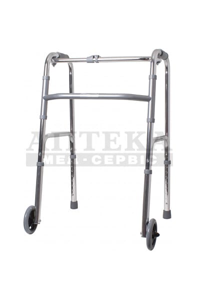 *Ходунки-рамки РІДНІ Опора на 2-х колесах складані, регульовані за висотою, KJT905D