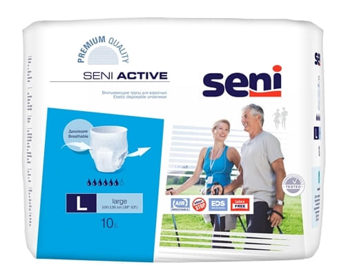 *Подгузники для взрослых Seni Active large 100-135см №10 *Подгузники для взрослых Seni Active large 100-135см №10