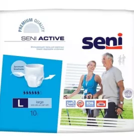 *Подгузники для взрослых Seni Active large 100-135см №10