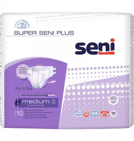*Подгузники для взрослых SENI PLUS 75-110см №10 medium