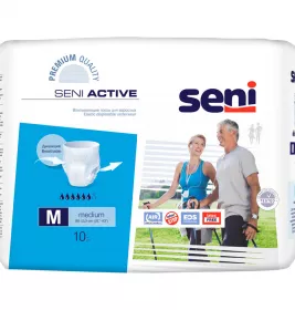 *Подгузники для взрослых SENI Active medium 80-110см №10
