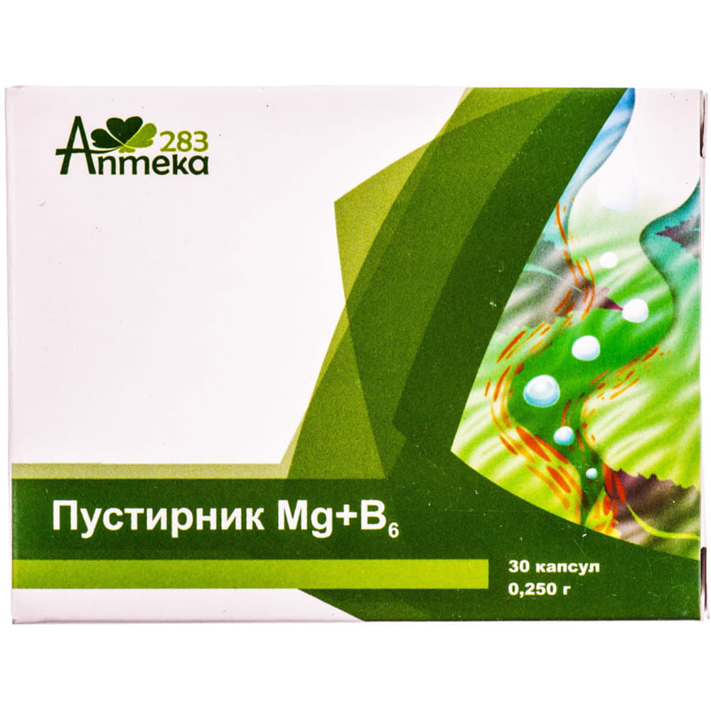 Пустирник Mg+B6 капс. 250мг №30