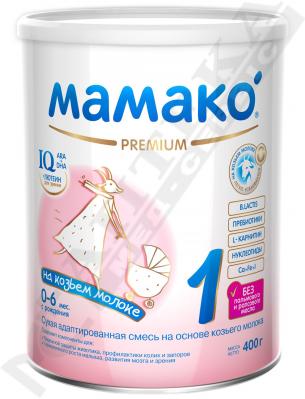 *Смесь Мамако PREMIUM 1 ЗГМ 0-6 мес. 400г *Смесь Мамако PREMIUM 1 ЗГМ 0-6 мес. 400г