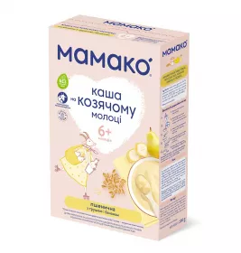 Каша Мамако пшеничная груша-банан на козьем молоке 200г