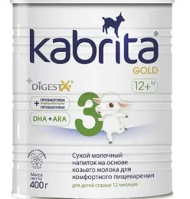 Суміш Кабріта 3 Голд на основі козиного молока 12+ міс 400 г