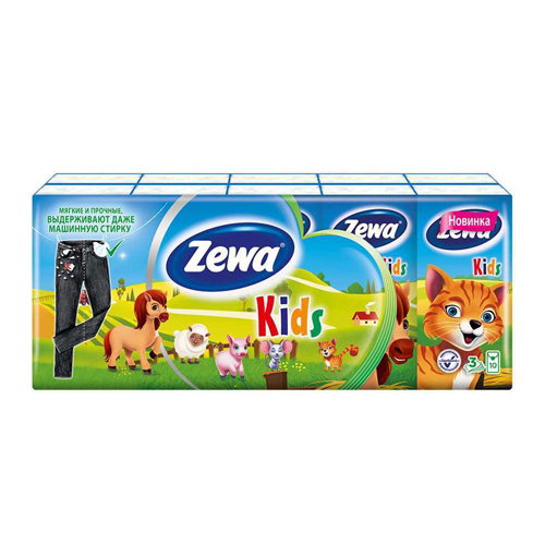 *Платочки Zewa Kids №10