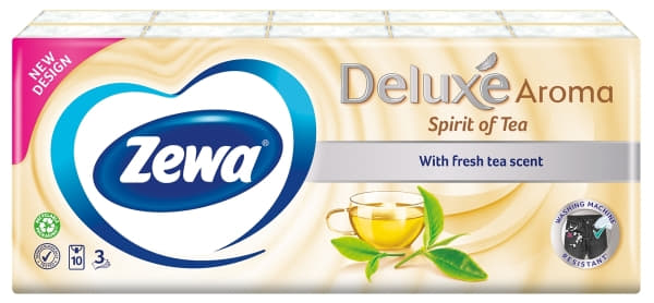 *ZEWA хустинки Deluxe Parfume 100шт