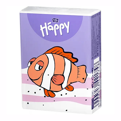 Платочки Белла Happy гигиенические носовые 3-х сл.уп.№1