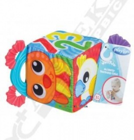 *Прорезыватель Playgro 0186376 Развивающий кубик-прорезыватель
