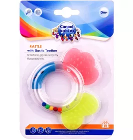 *Погремушка-прорезыватель Canpol прозрачное кольцо