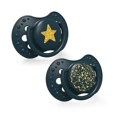 *LOVI пустушка силіконова динамічна 3-6м.2шт Stardust 22/893-green