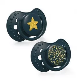 LOVI пустушка силіконова динамічна 3-6м.2шт Stardust 22/893-green