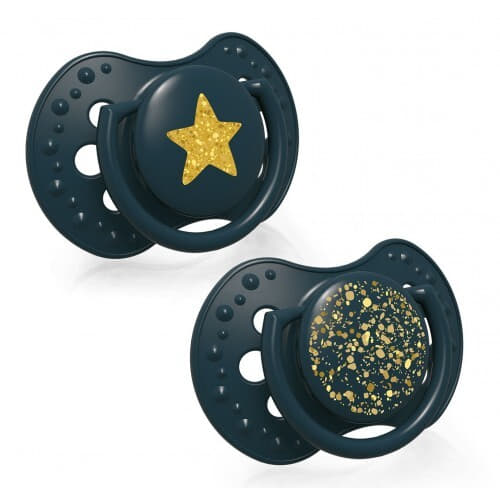 *Пустушка LOVI силіконова динамічна 6-18м.2шт Stardust 22/894-green