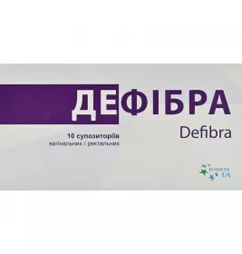 *Дефибра супп.вагин./рект.№10