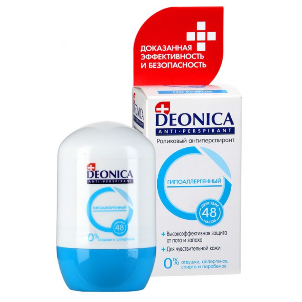 *Антиперспирант DEONICA Гипоаллергенный ролик 40 мл *Антиперспирант DEONICA Гипоаллергенный ролик 40 мл