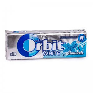 Жевательная резинка Orbit White Освежающая мята Жевательная резинка Orbit White Освежающая мята