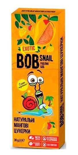 *Цукерки Равлик Боб Манго 30г