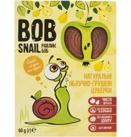 *Bob Snail цукерки натуральні яблучно-грушеві 60г