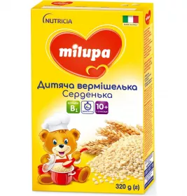 *Вермишелька Milupa Сердечки 320г