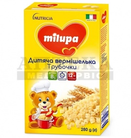 *Вермишелька Milupa Трубочки 280г