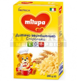 *Вермишелька Milupa Спиральки 280г