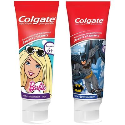 *Зубная паста Colgate детская Нежная мята 6+ 75мл *Зубная паста Colgate детская Нежная мята 6+ 75мл