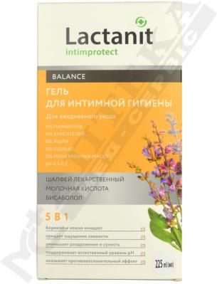 *Гель Lactanit Balance для интимной гигиены 225 мл