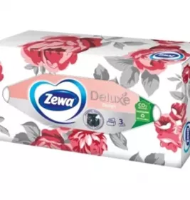 *Салфетки Zewa Deluxe трехслойные 90 шт