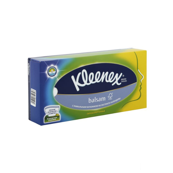 KLEENEX серветки бальзам 72шт