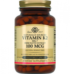 Натуральный витамин К2 МК-7 100мкг №50 Solgar