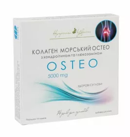 *Колаген морський Остео з хондроіт. та глюкозам. порошок 5000 мг №14