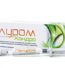 *Гіалуром Хондро р-н 60мг+хондр. сульфат 90мг шприц 3мл №1