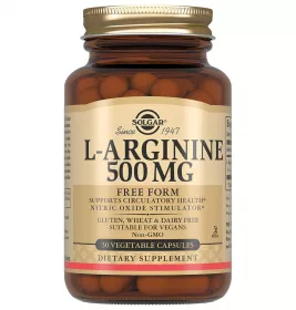 *Солгар (Solgar) L-Аргінін 500мг капс. №50