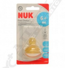 *Соска Nuk First Choice Plus 10713254 Антиколиковая латексная с сред.отвер. р2