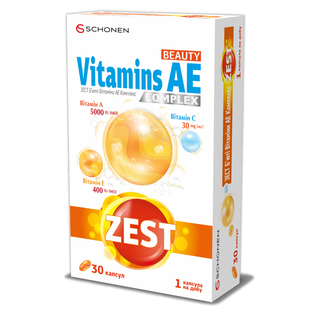 Зест витамины АЕ капс. №30