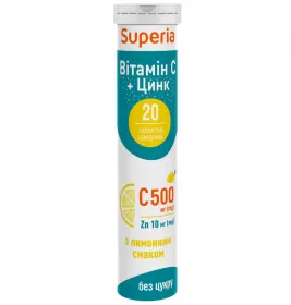 Суперія Вітамін С+Цинк шипуч.табл.№20
