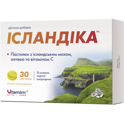 Исландика паст. исландский мох, вит. С №30 Исландика паст. исландский мох, вит. С №30