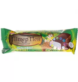 *Батончик Пітер Пен мультифрут у шоколадній глазурі 40г