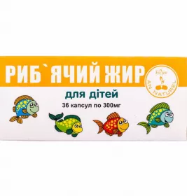 *ENJEE Рыб.жир д/дет капс. 300мг №36