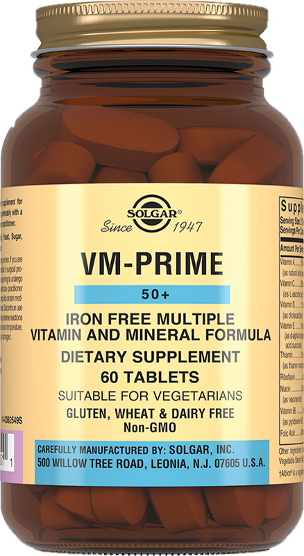 Витаминно-минеральный комплекс VM Prime 50+ табл. №60 Solgar Витаминно-минеральный комплекс VM Prime 50+ табл. №60 Solgar