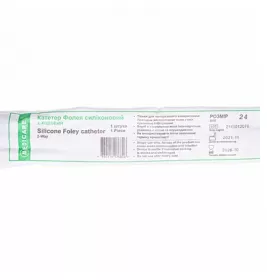 *Катетер Фолея MEDICARE 2-ход. силикон Fr24