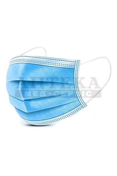 *Маска 3х-ш.медична №1 блакитна