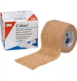 *Бинт эласт.Coban аутоадгез.5см*4,5 м телесн.1582