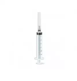 *Шприц 3-х комп. з 1-ю голкою 22G (0,7х38мм) 5мл №1 MedPlast