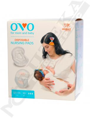 *Лактационные вкладыши OVO 30 шт *Лактационные вкладыши OVO 30 шт