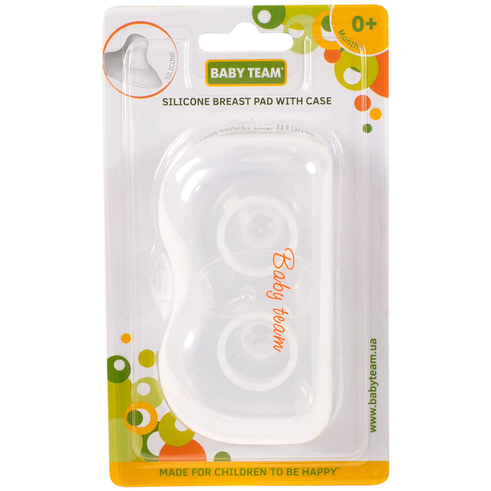 Силіконові накладки Baby Team для грудей, в контейнері, 2 шт.