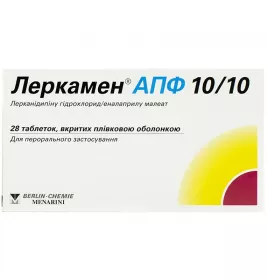Леркамен АПФ 10/10 таблетки 28 шт. (14х2)