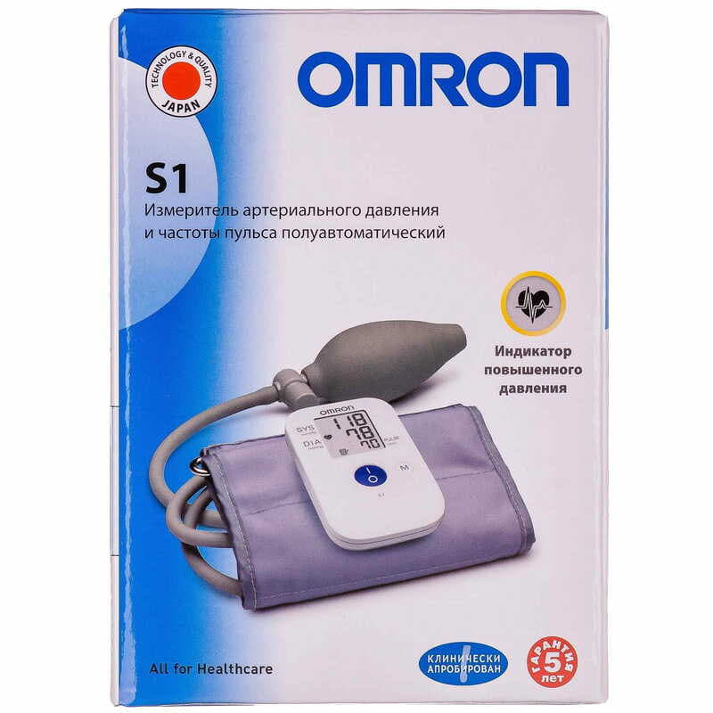 *Тонометр Omron S1 HEM 4030-RU полуавтомат