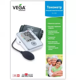 *Тонометр Vega VS-250 полуавтомат плечо