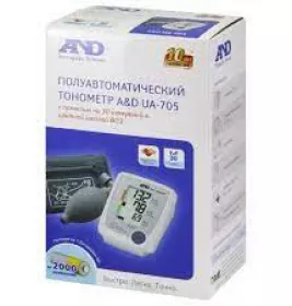 *Тонометр A&D електронний UA-705 напівавтомат